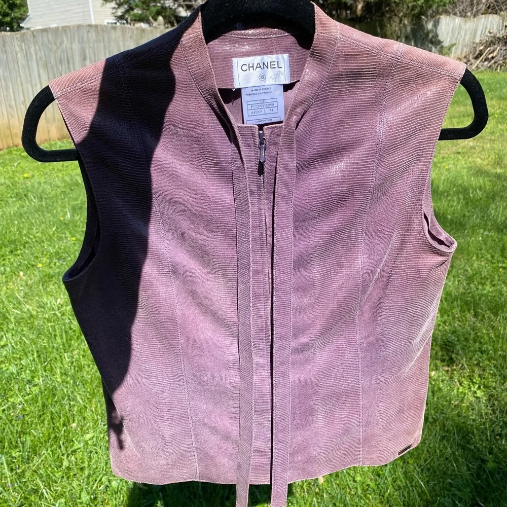 Leather Chanel top - Picture 7 of 15